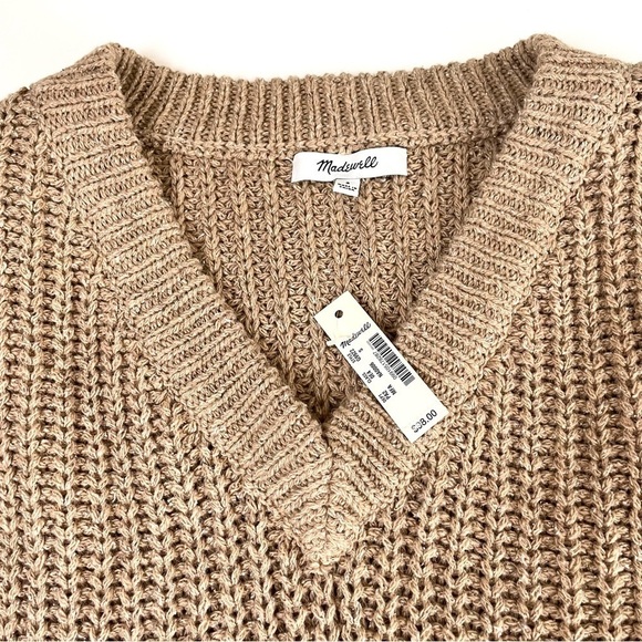 NWT Madewell Pleat-Sleeve Wool Silk Blend Sweater Small - Picture 10 of 14